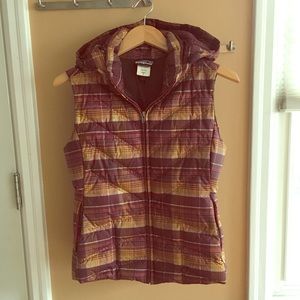 Plaid Hooded Down Vest